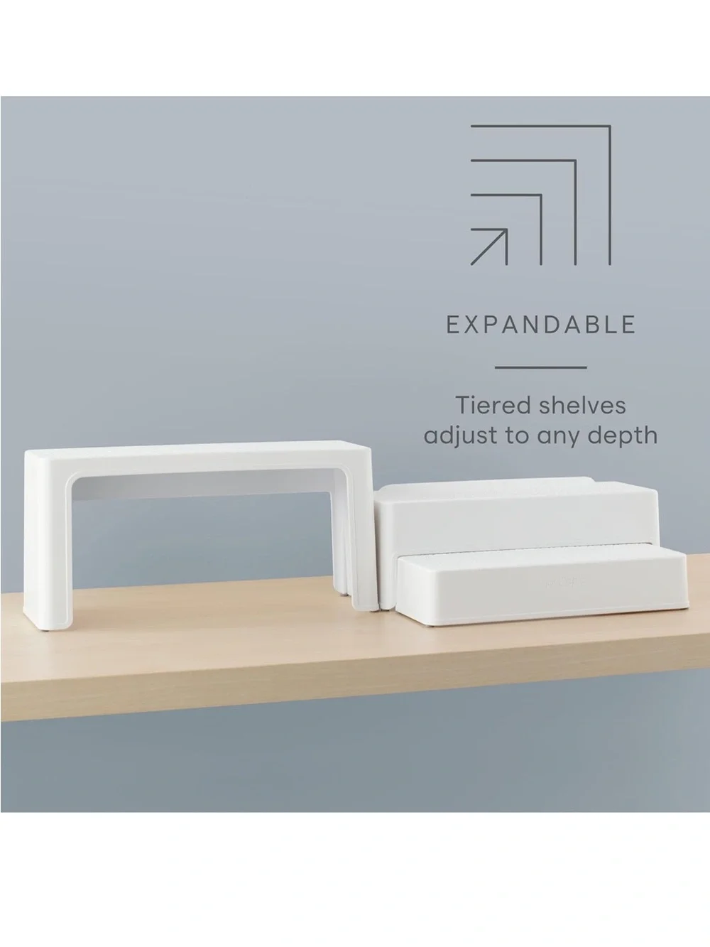 YouCopia 2 Set of 3-Tier Expandable Cabinet Organizer Shelf Adjustable Kitchen